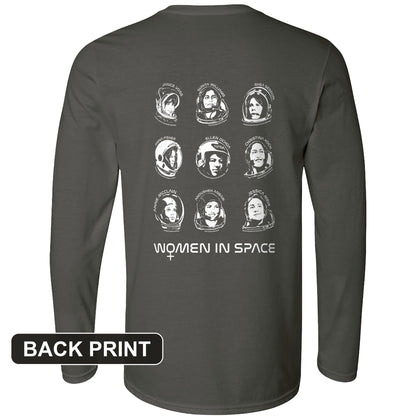 Women in Space Back Print Long Sleeve T-Shirt