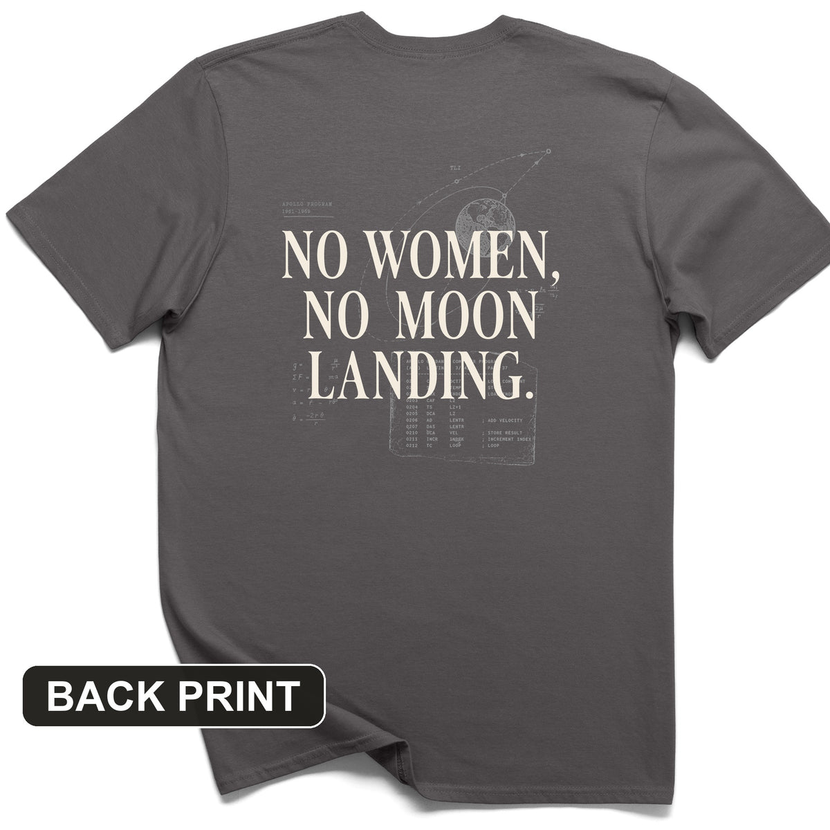 Women of NASA Back Print T-Shirt