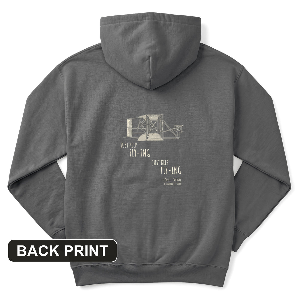 Wright Brothers Back Print Hoodie