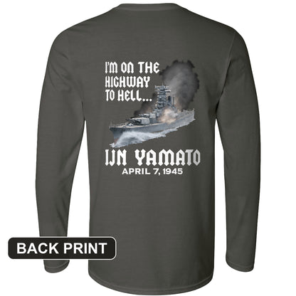 Yamato Back Print Long Sleeve T-Shirt