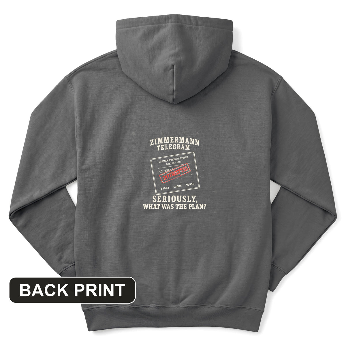 Zimmermann Telegram Back Print Hoodie