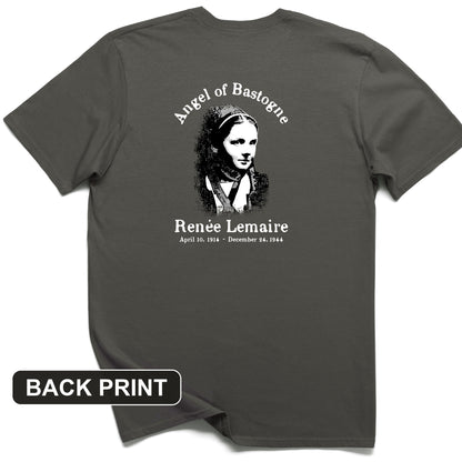 Angel of Bastogne Back Print T-Shirt