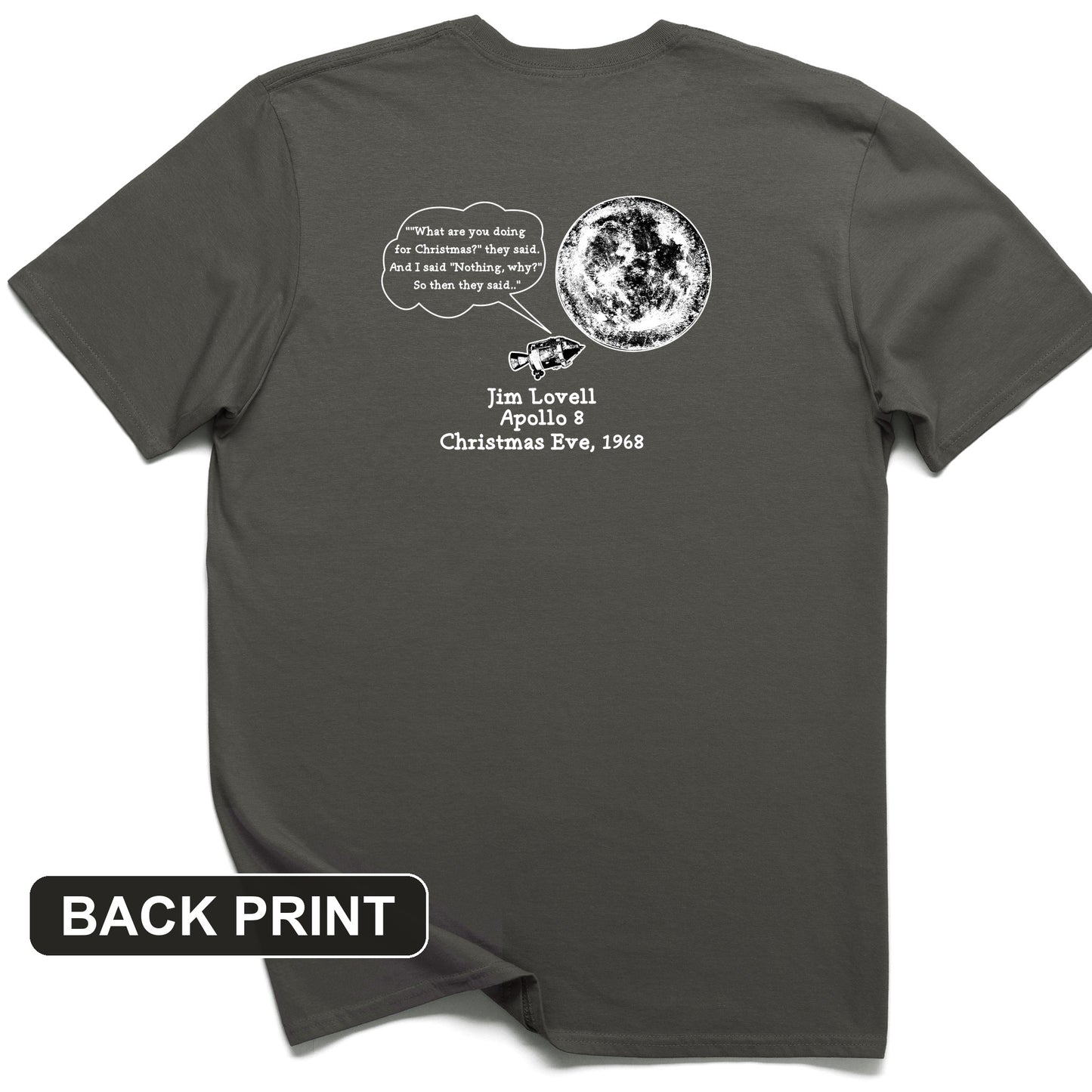 Apollo 8 Back Print T-Shirt