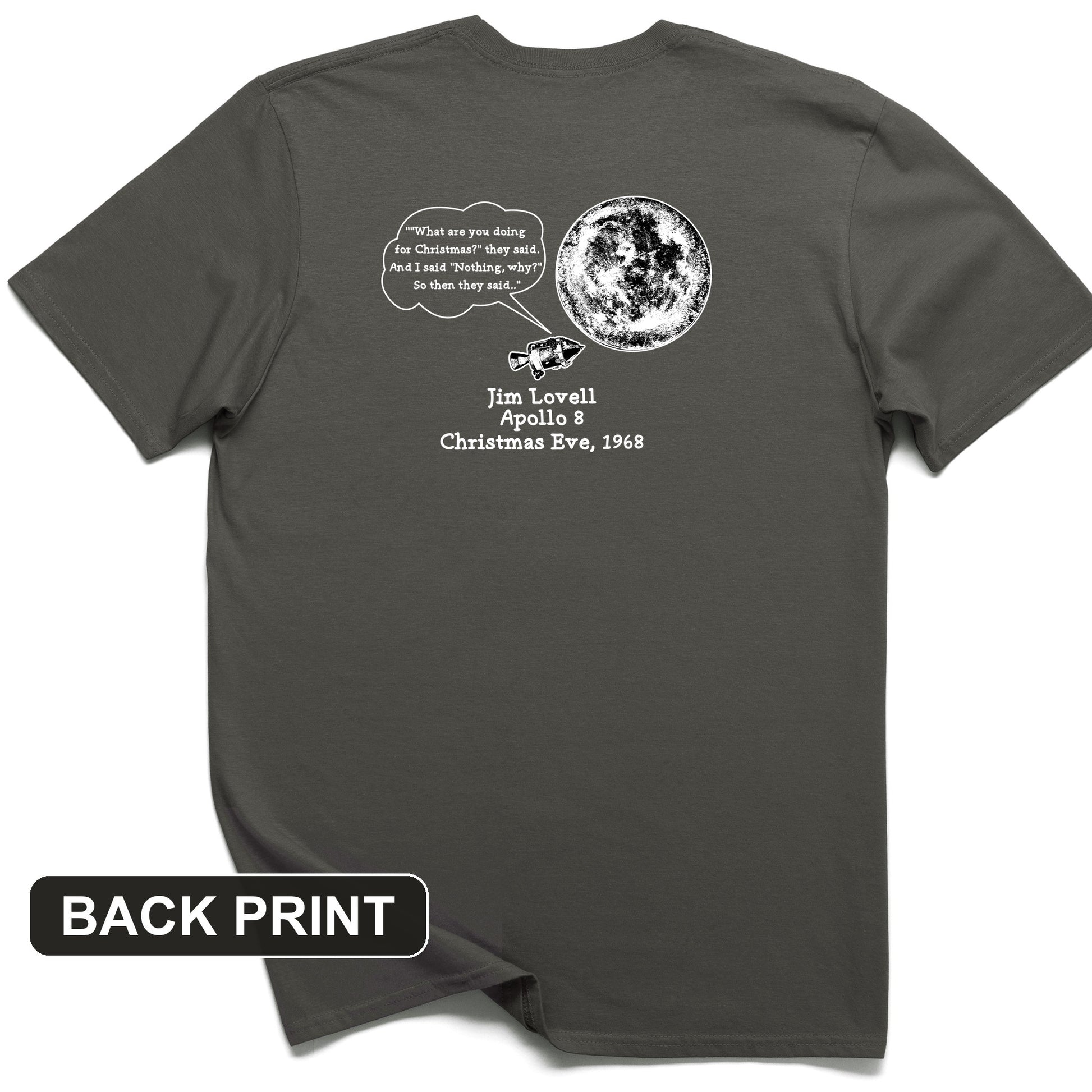Apollo 8 Back Print T-Shirt