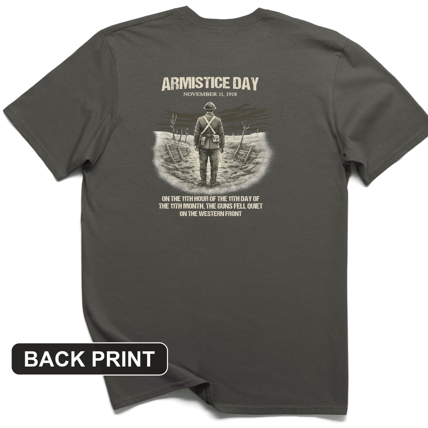 Armistice Day Back Print T-Shirt