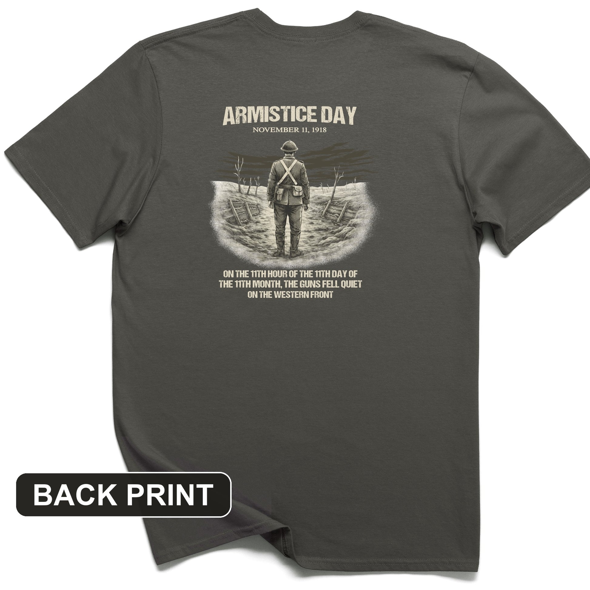 Armistice Day Back Print T-Shirt
