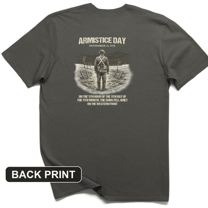 Armistice Day Back Print T-Shirt