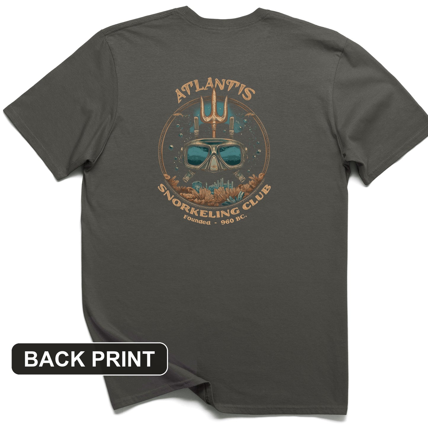 Atlantis Back Print T-Shirt