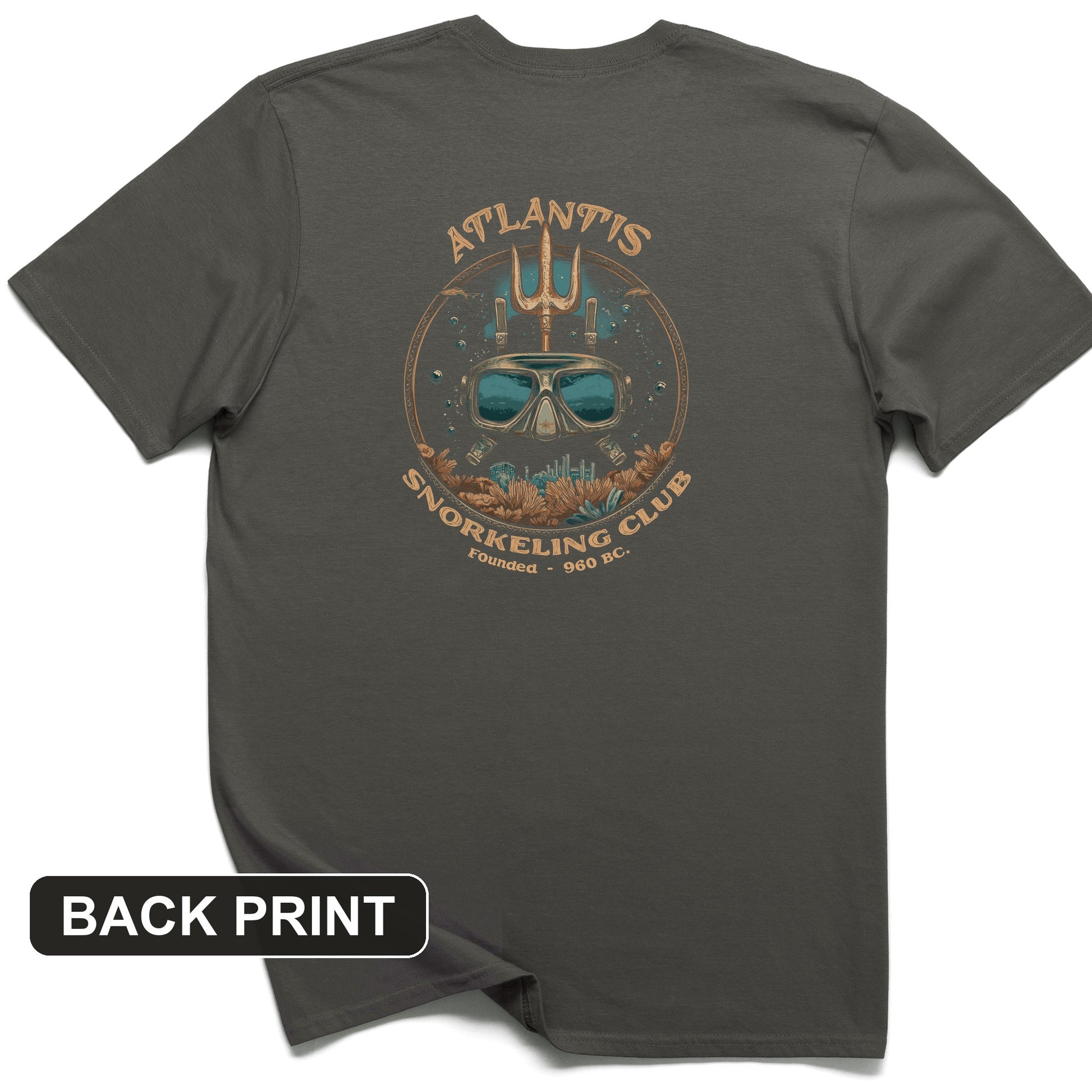 Atlantis Back Print T-Shirt