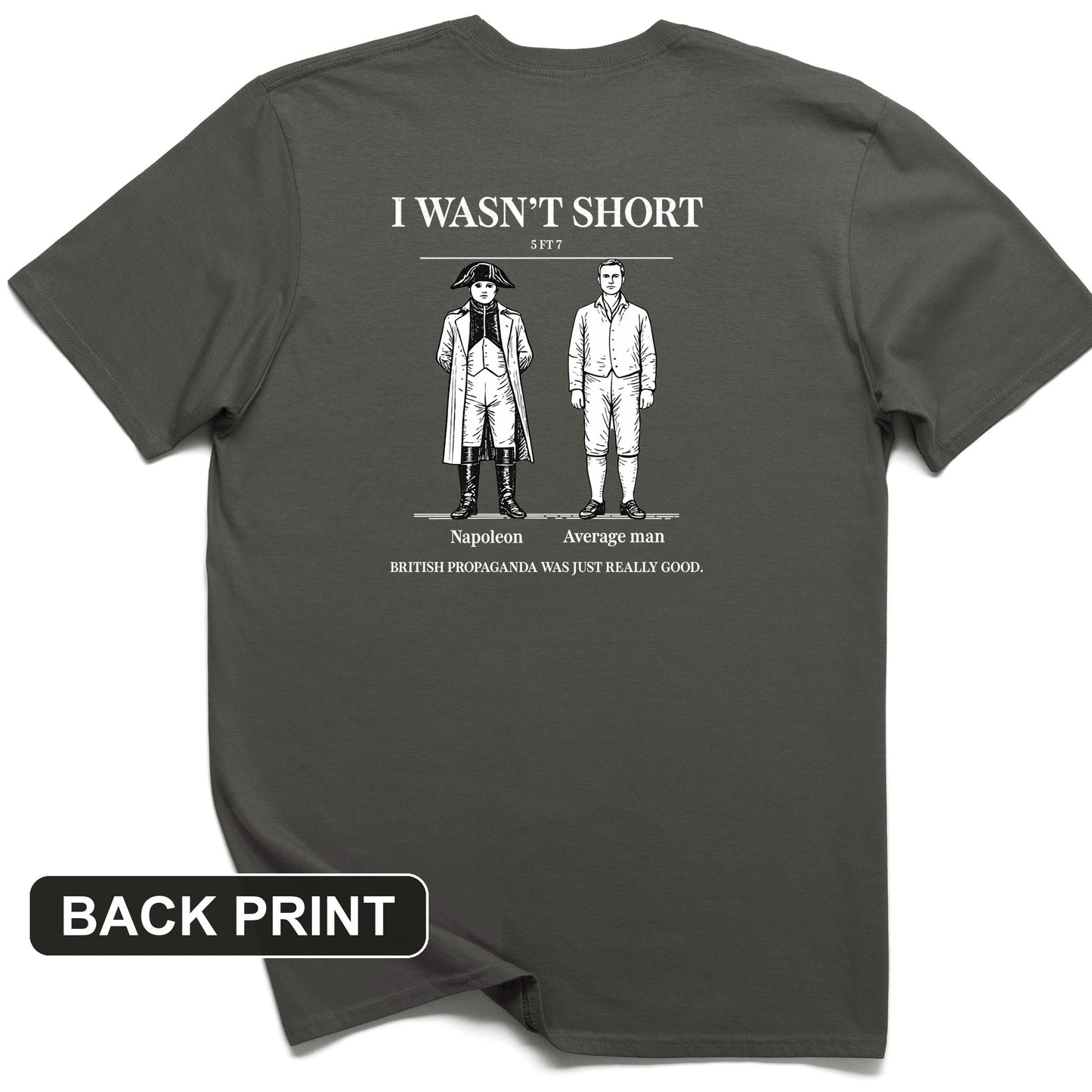 Average Height Back Print T-Shirt