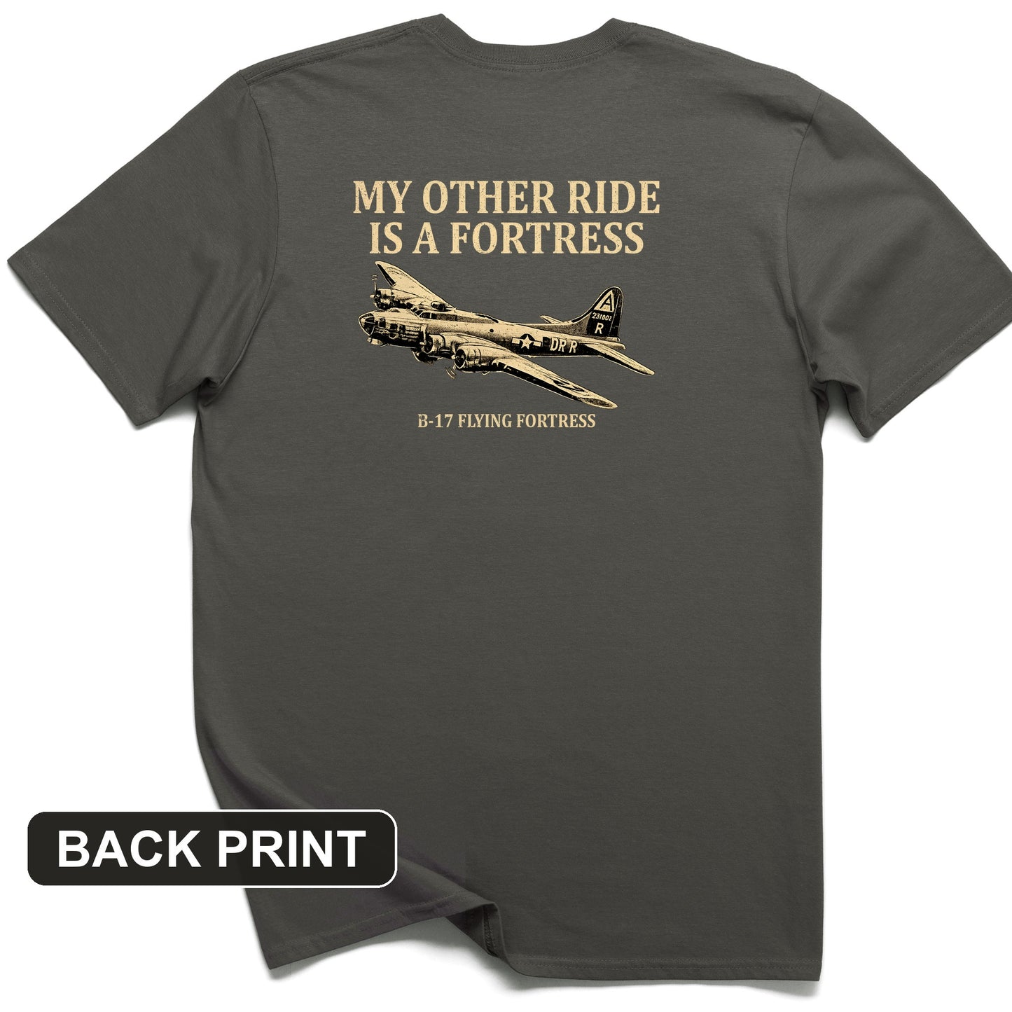 B-17 Back Print T-Shirt