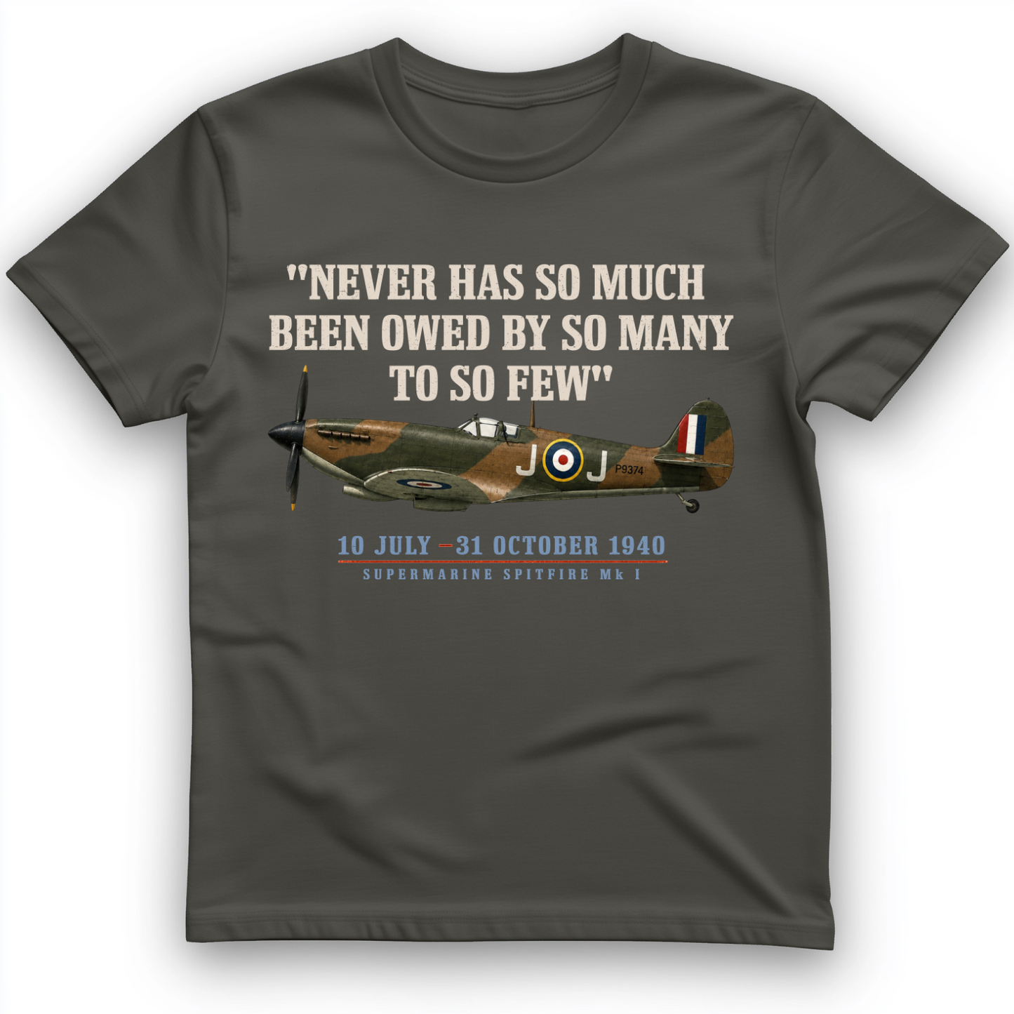 Spitfire T-Shirt Charcoal / S