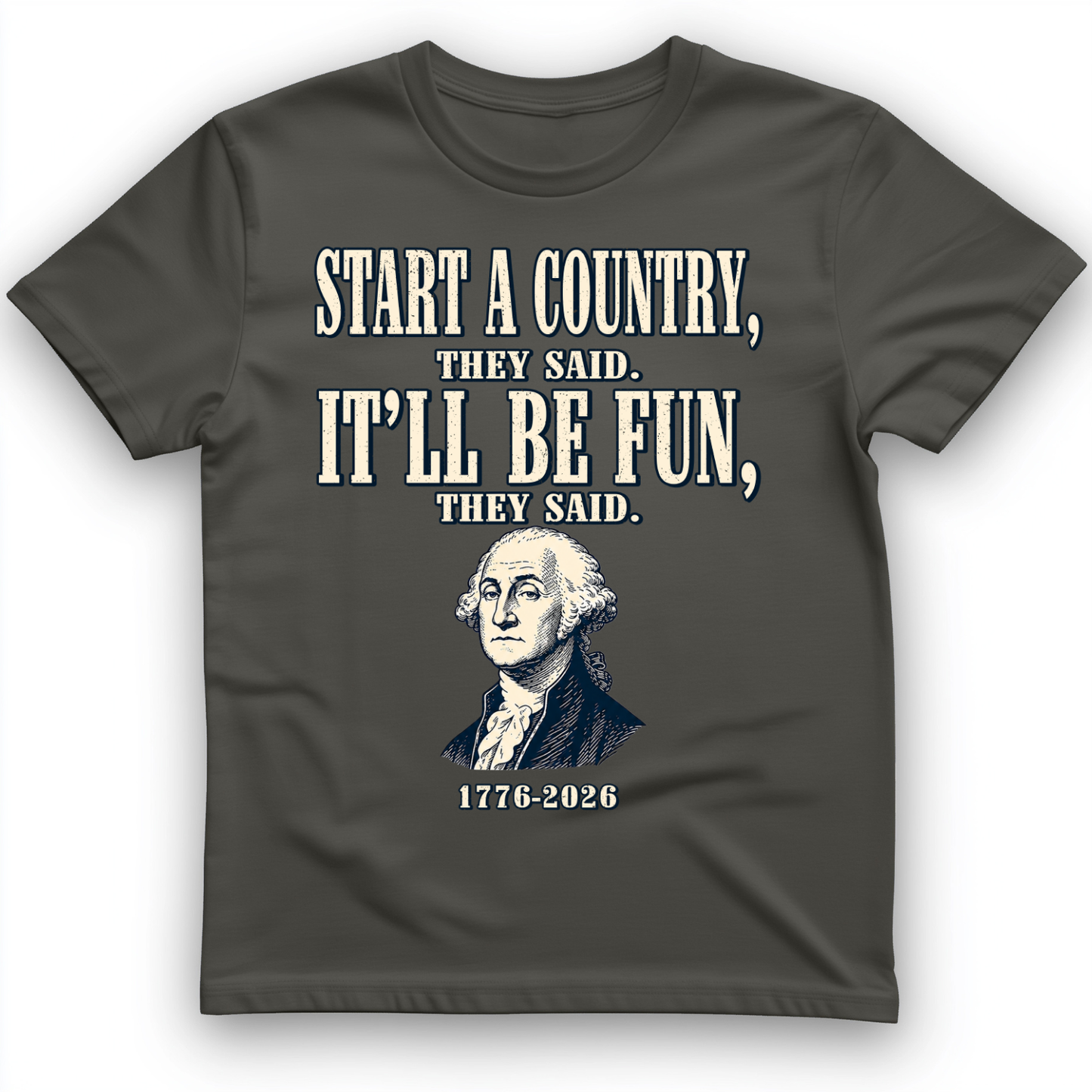 Start a Country T-Shirt Charcoal / S