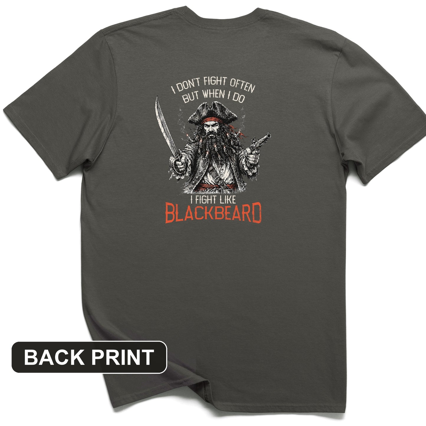 Blackbeard Back Print T-Shirt