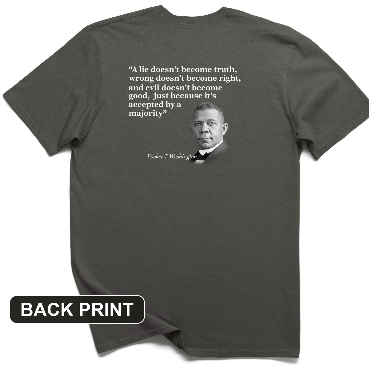 Booker T Washington Back Print T-Shirt