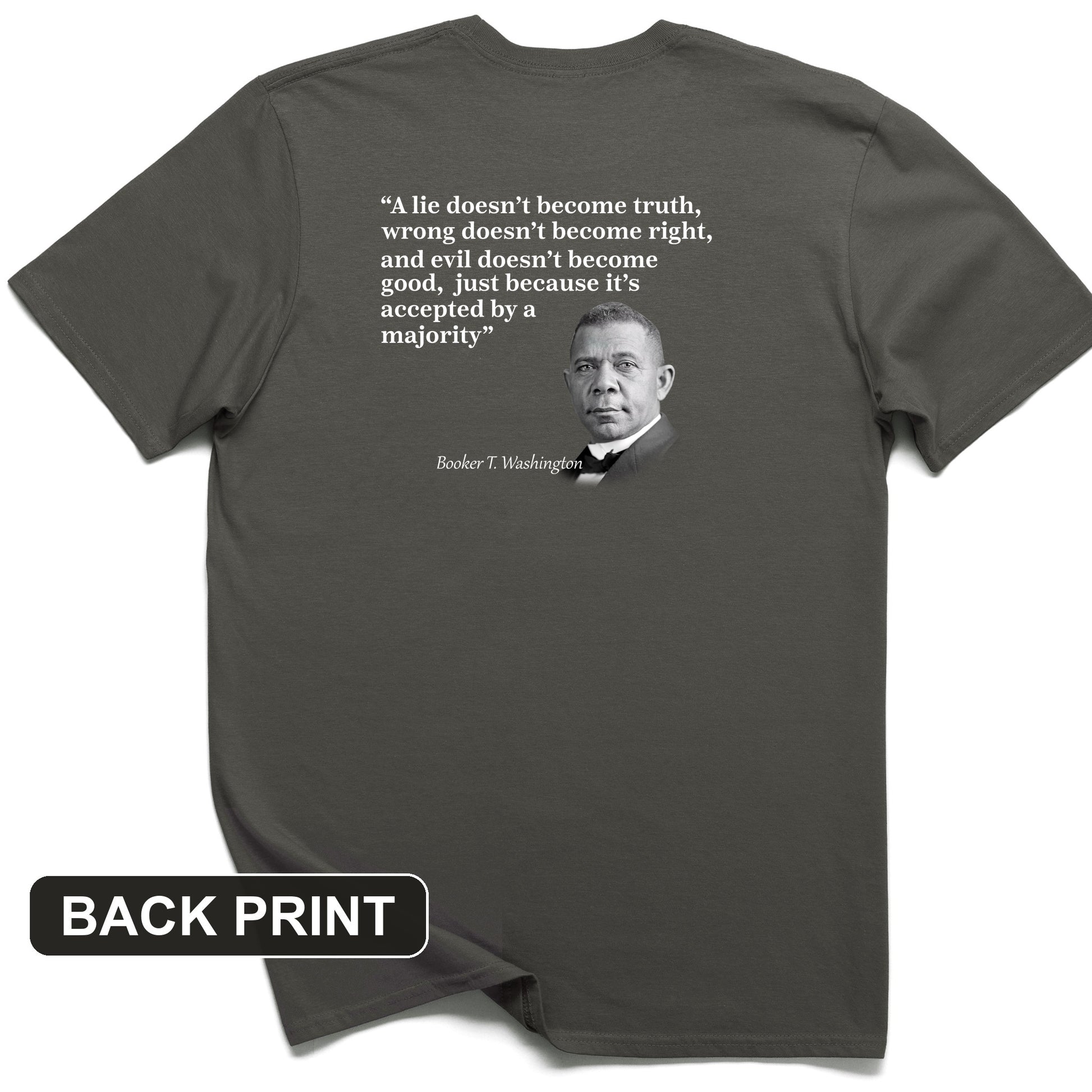 Booker T Washington Back Print T-Shirt