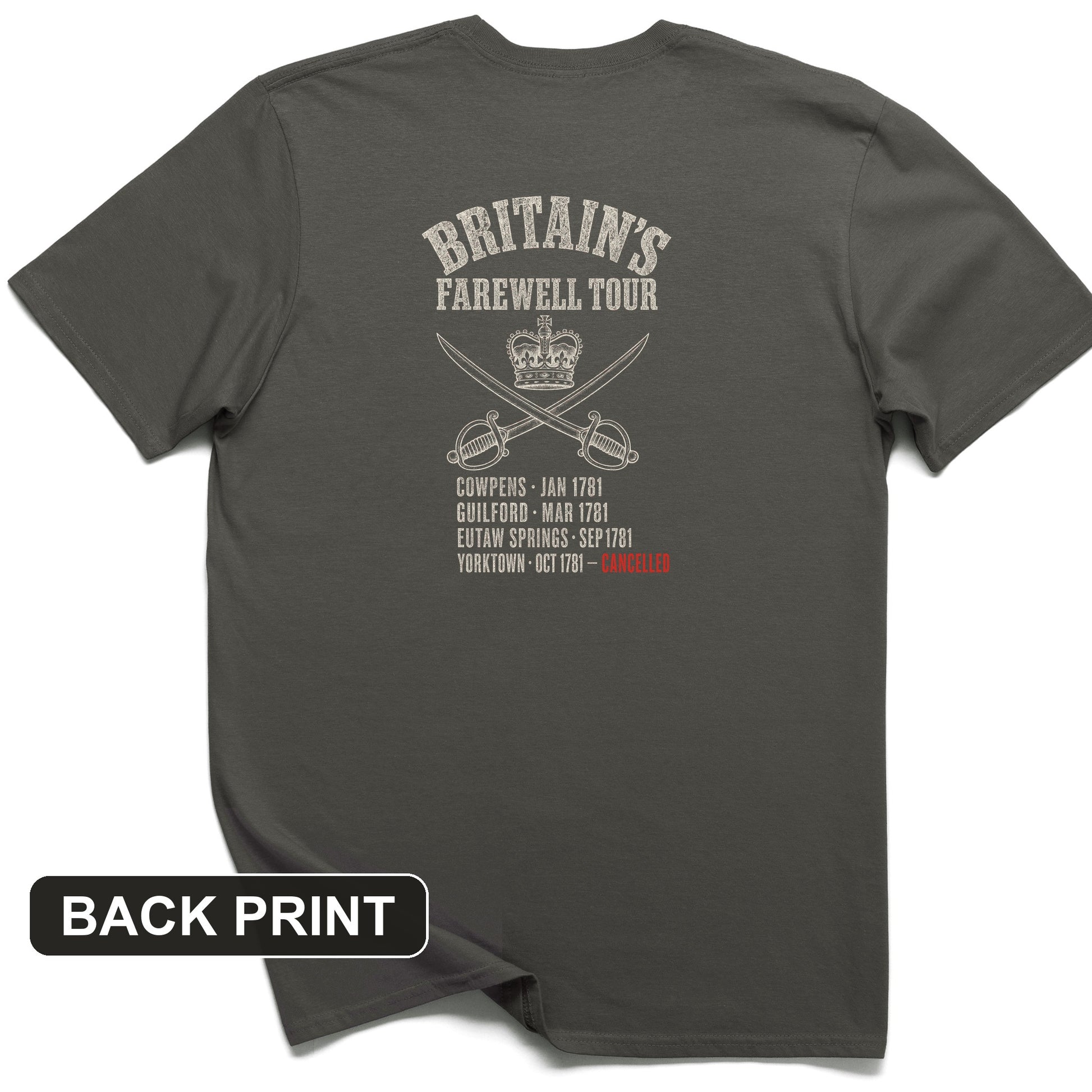 Britain's Farewell Tour Back Print T-Shirt