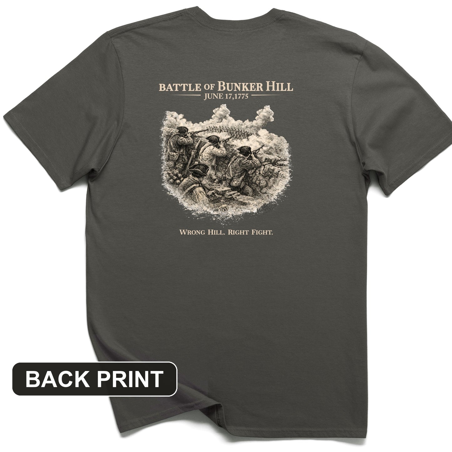 Bunker Hill Back Print T-Shirt