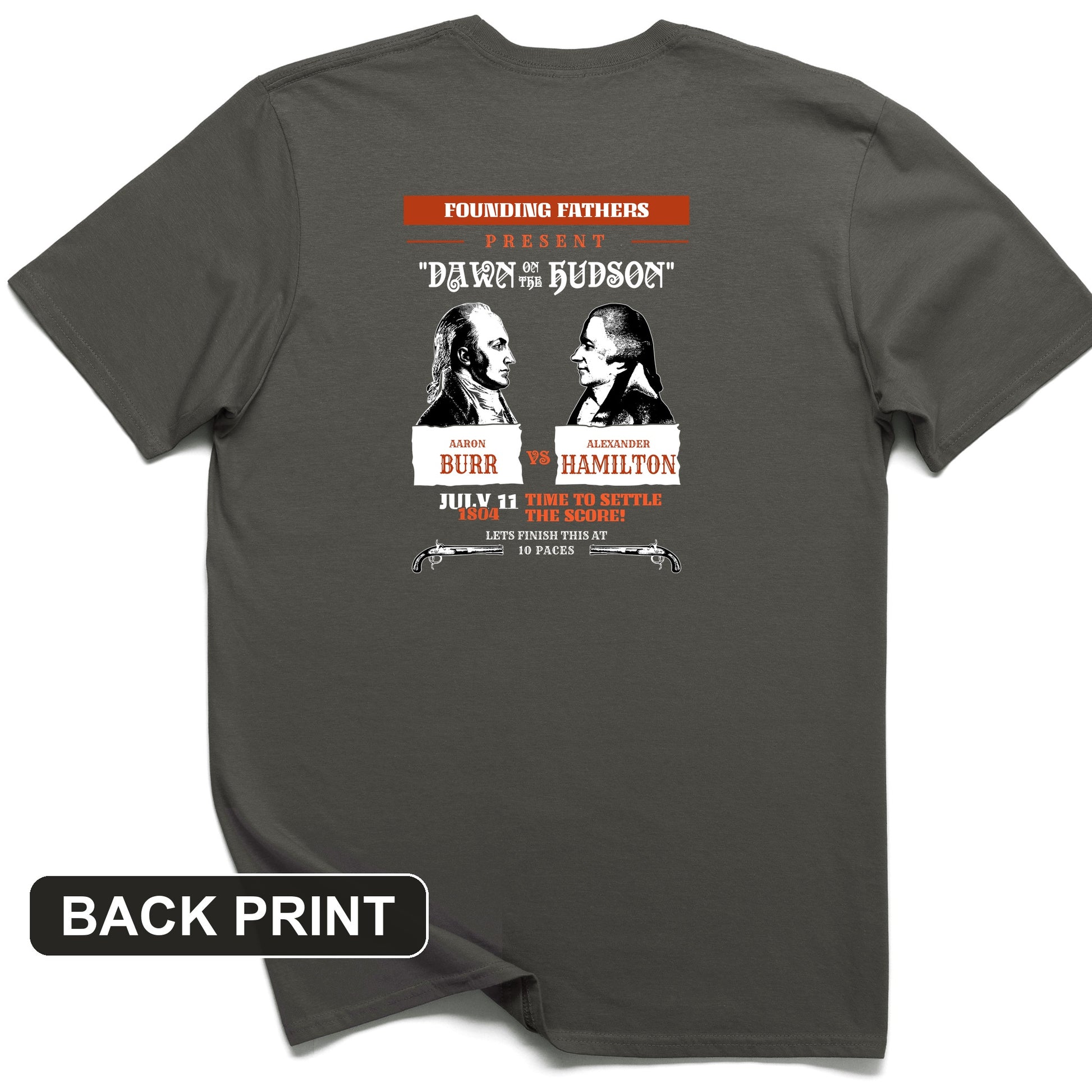 Burr vs Hamilton Back Print T-Shirt