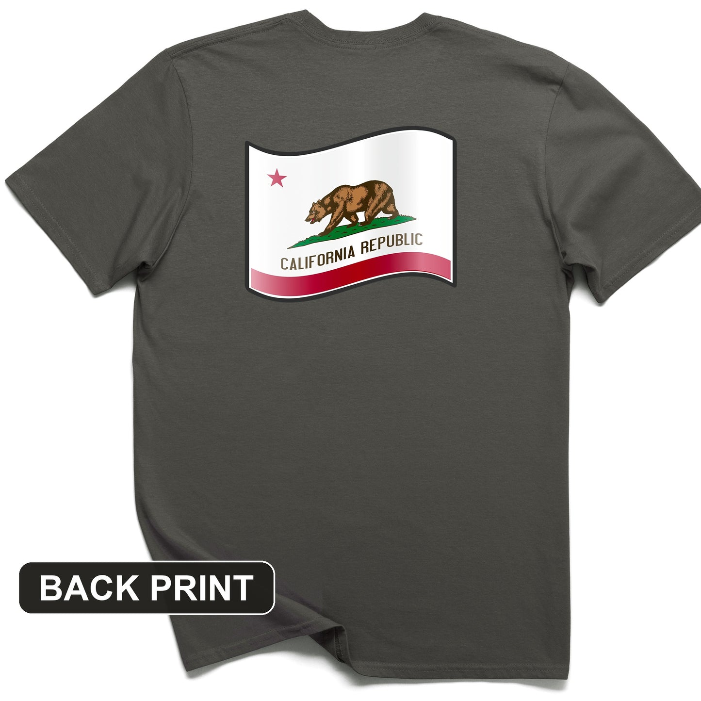 California Republic Back Print T-Shirt