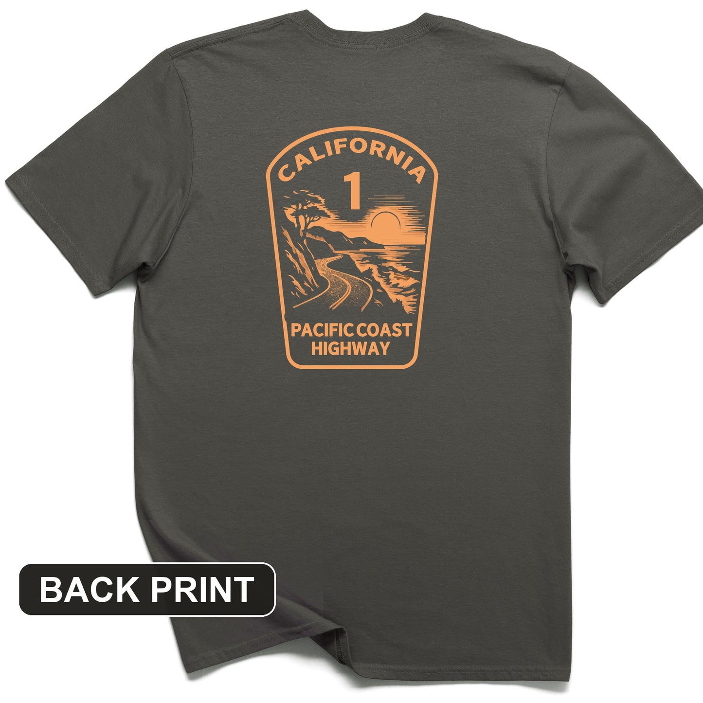 California Back Print T-Shirt