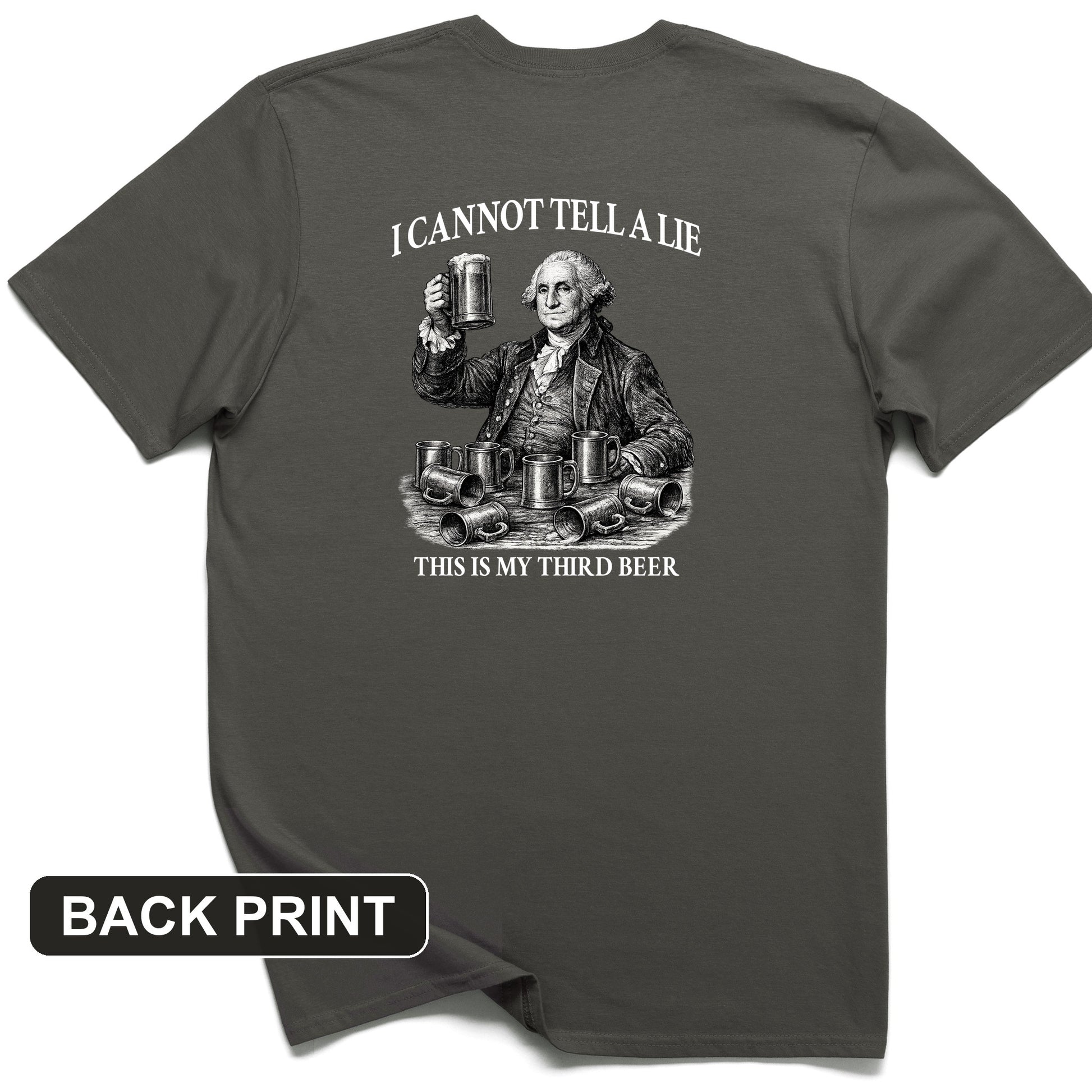 Cannot Tell a Lie Back Print T-Shirt