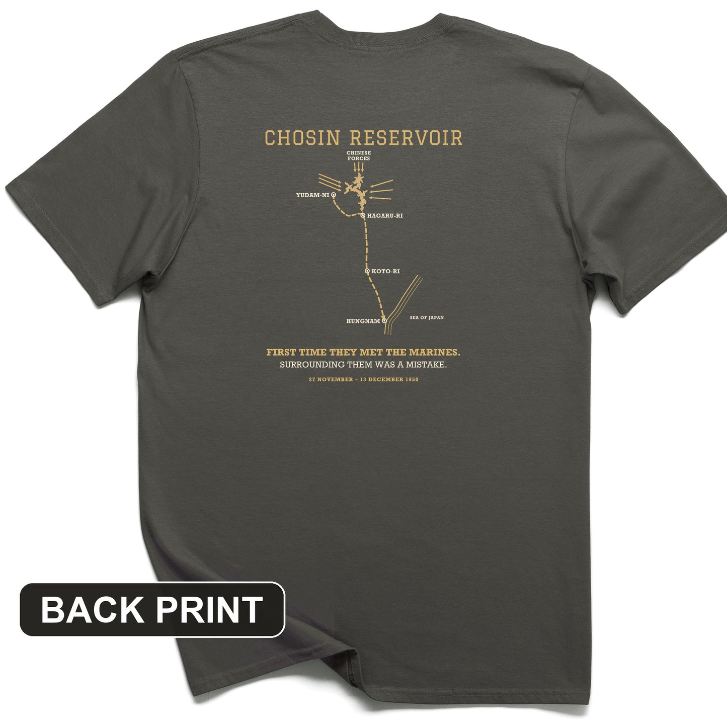 Chosin Reservoir Back Print T-Shirt