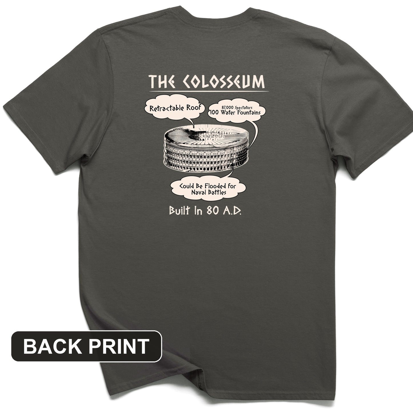 Colosseum Back Print T-Shirt