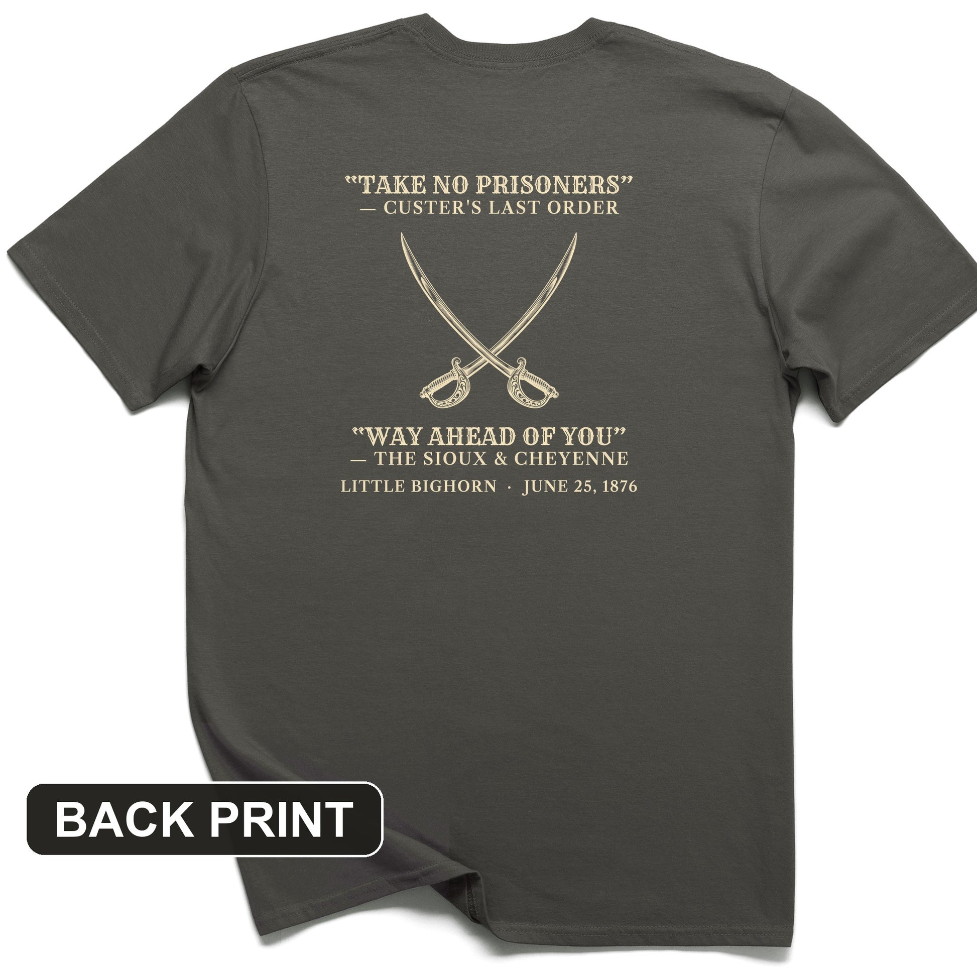 Custer's Last Order Back Print T-Shirt