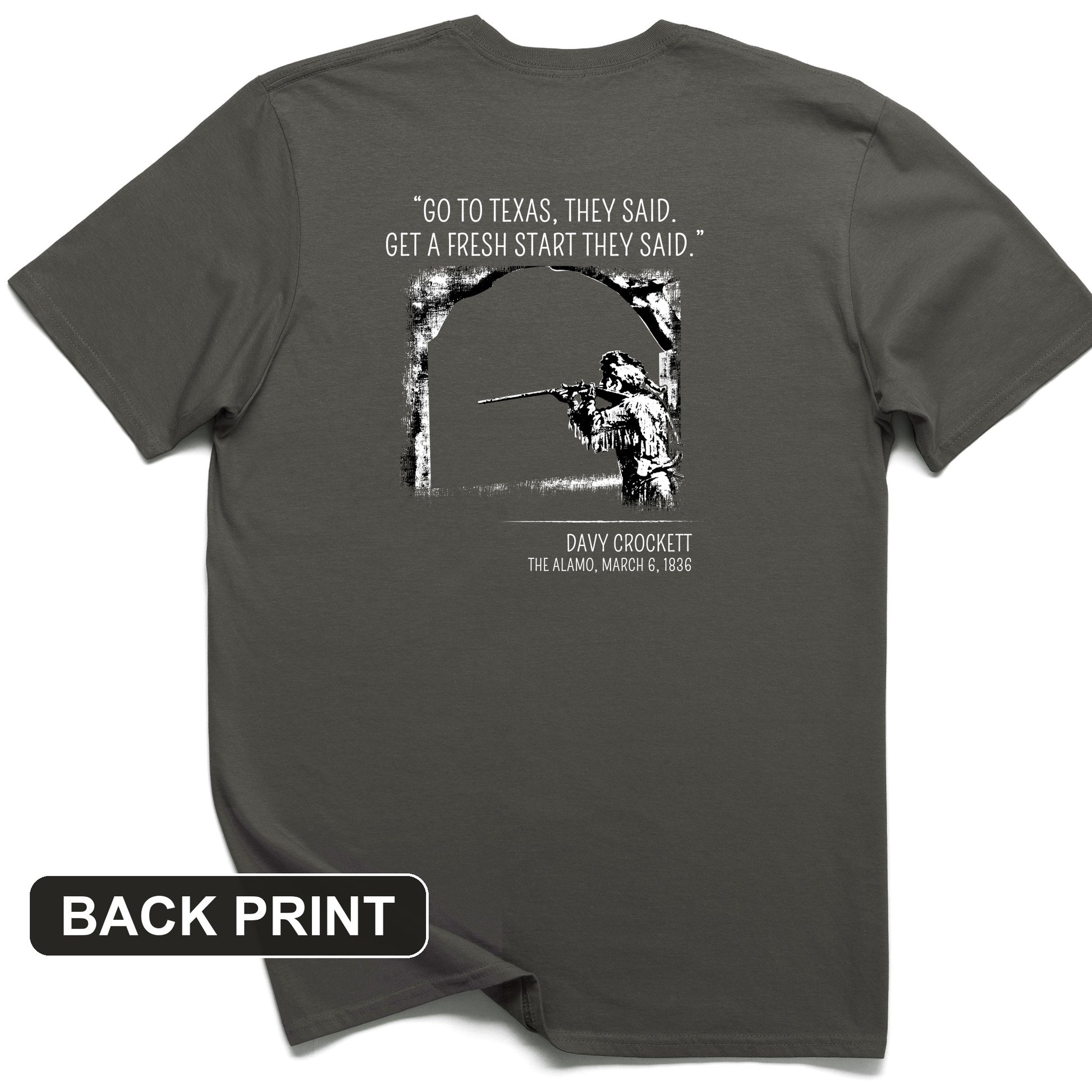 Davy Crockett Back Print T-Shirt