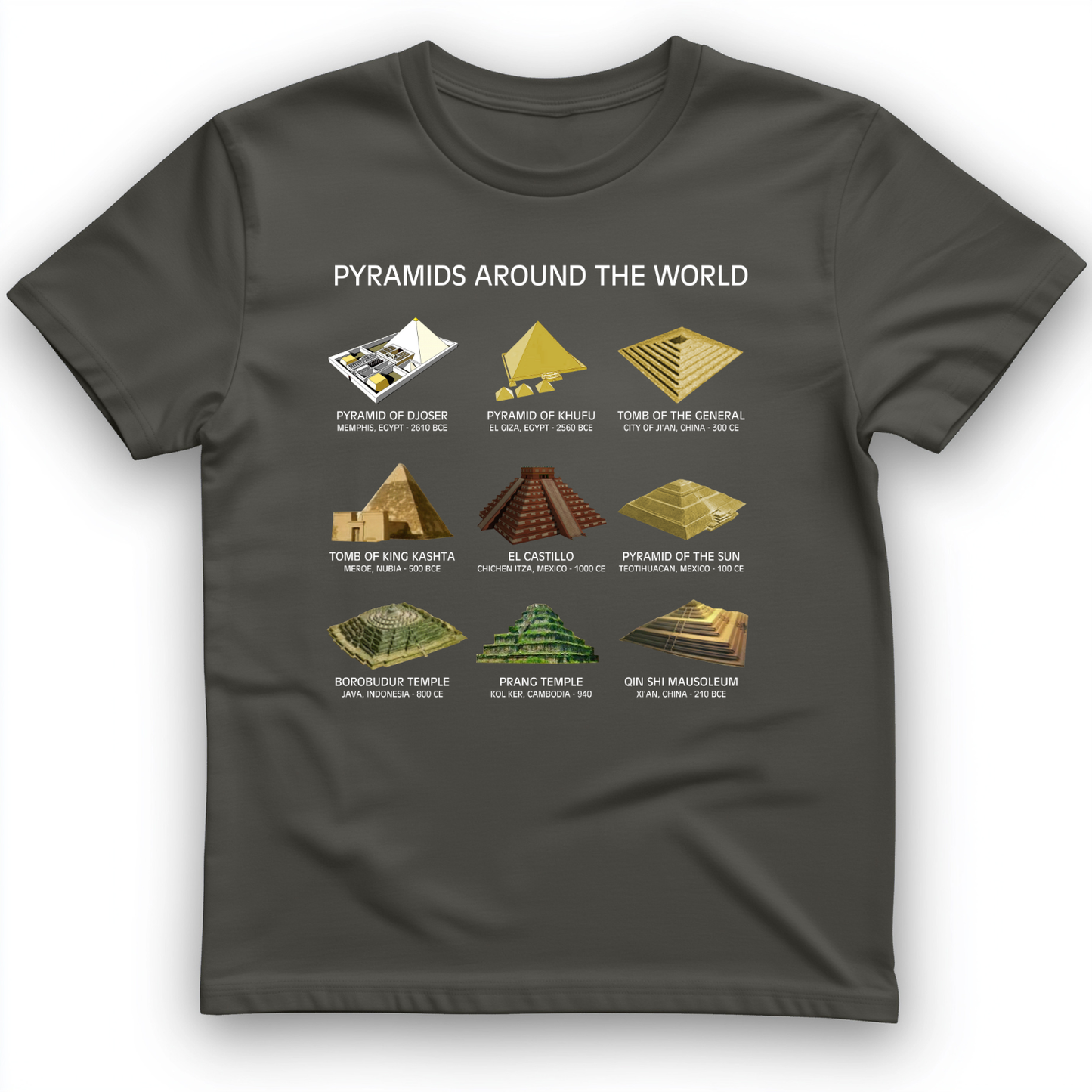 Pyramids of The World T-Shirt
