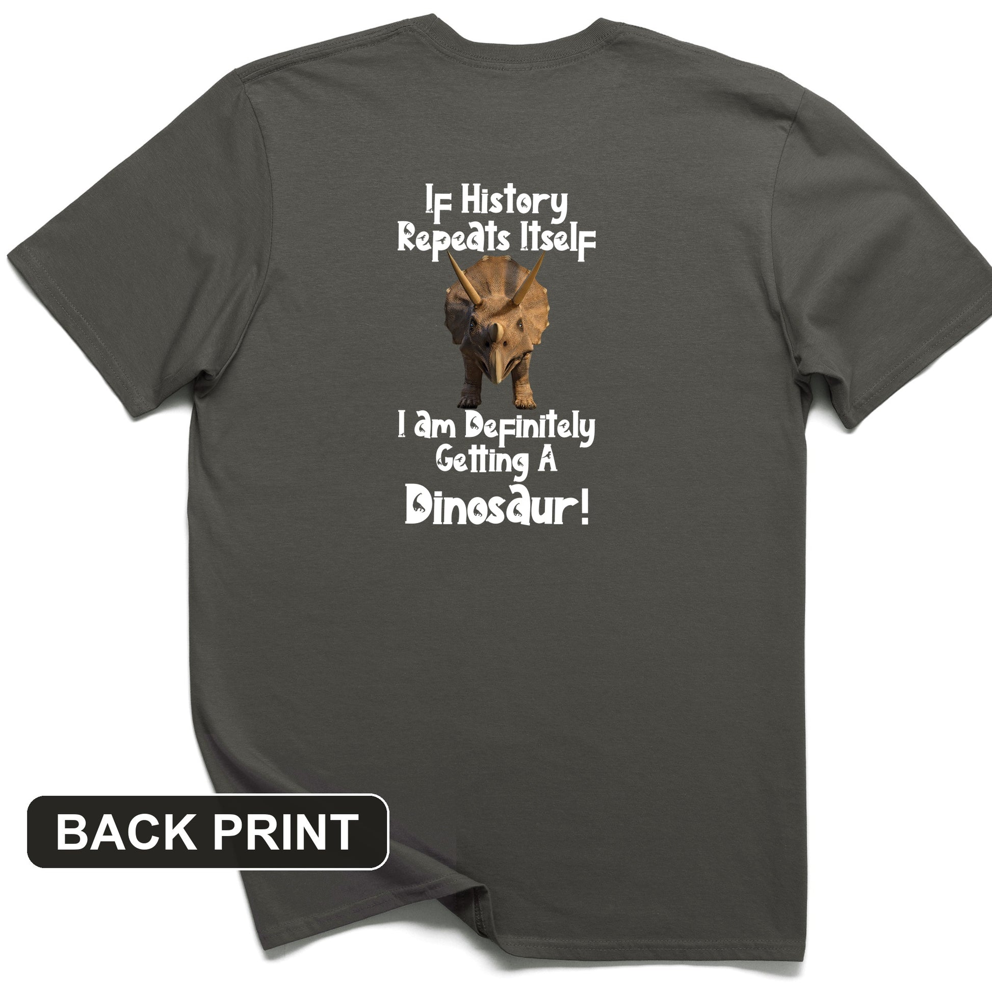 Dinosaur Back Print T-Shirt
