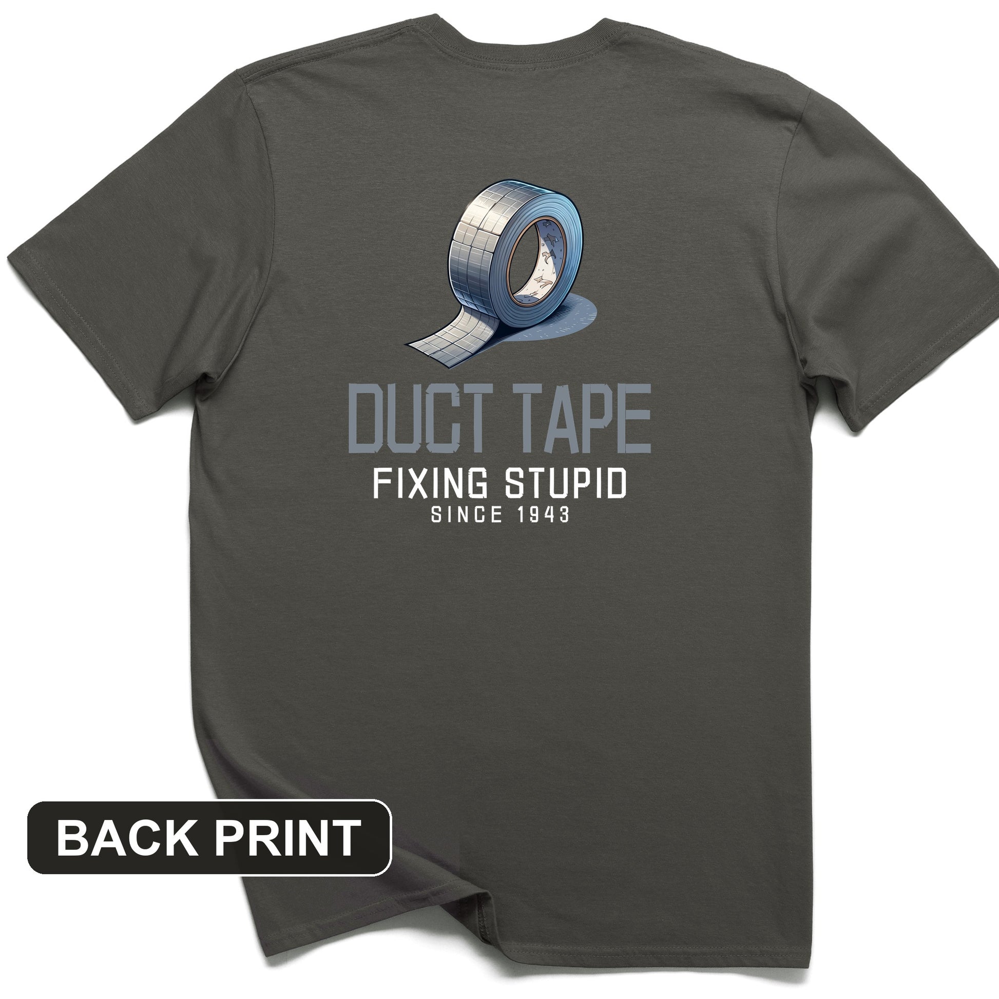 Duct Tape Back Print T-Shirt