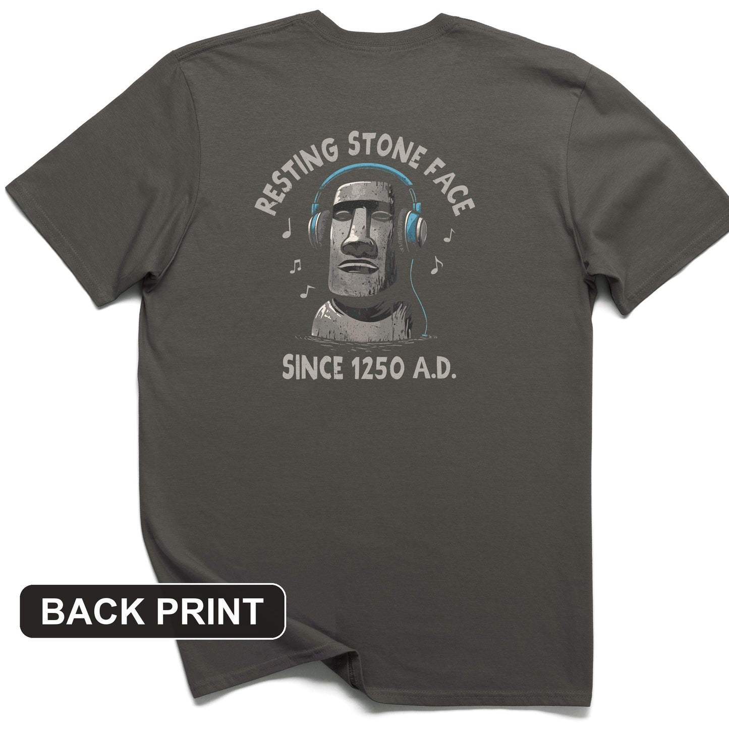 Easter Island Back Print T-Shirt