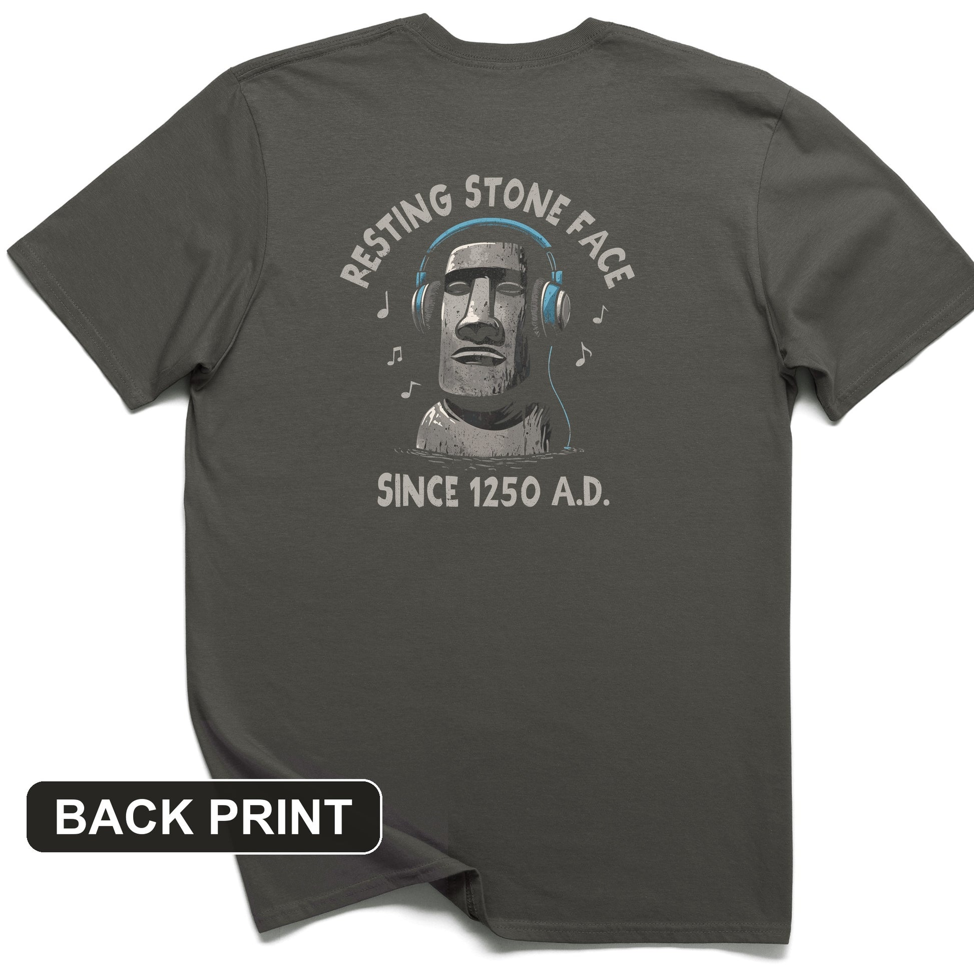 Easter Island Back Print T-Shirt
