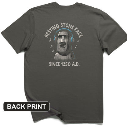 Easter Island Back Print T-Shirt