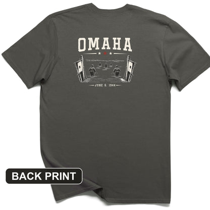 Exit Landing Craft Back Print T-Shirt