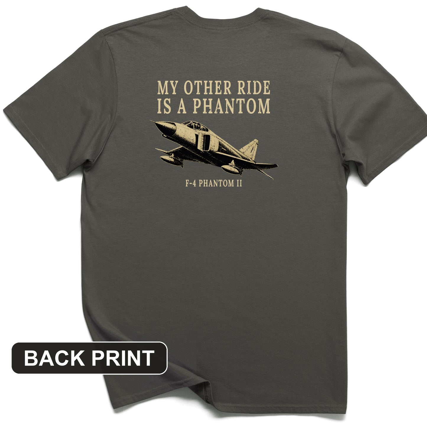 F-4 Phantom Back Print T-Shirt
