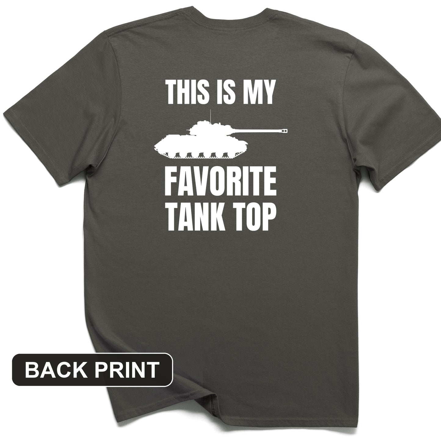 Favorite Tank Top Back Print T-Shirt