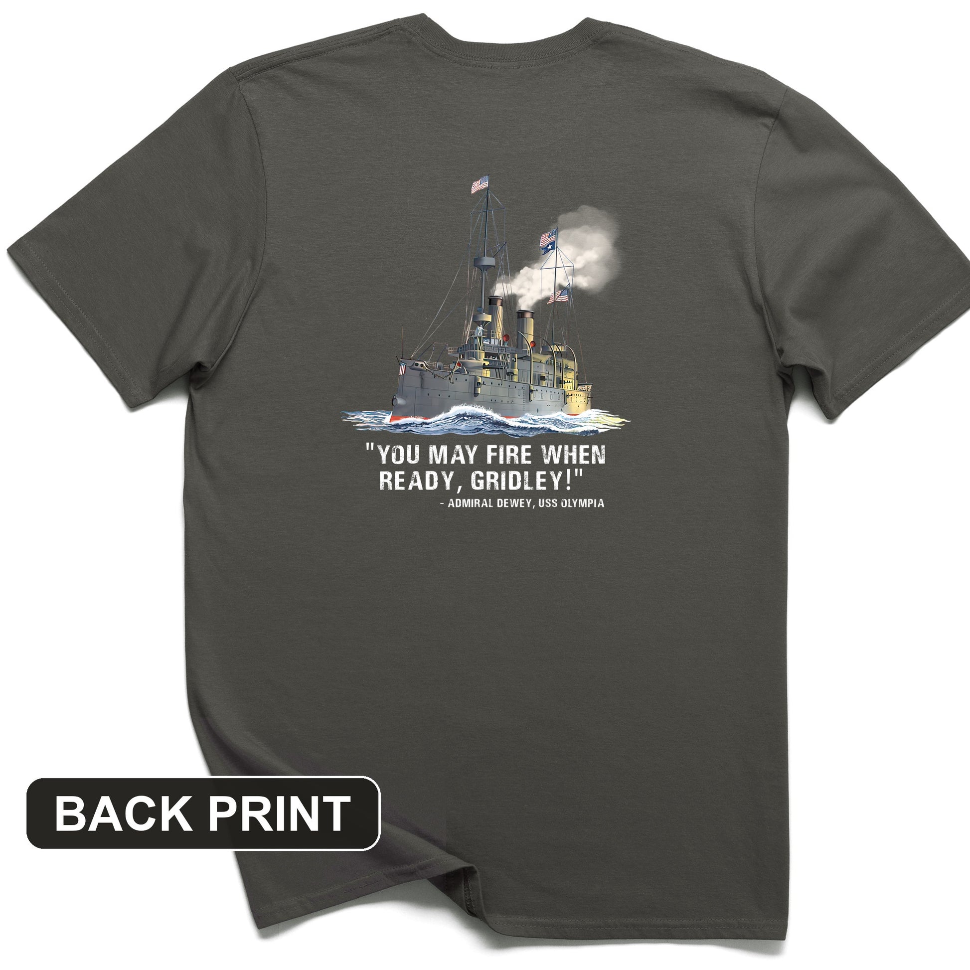 Fire When Ready Back Print T-Shirt