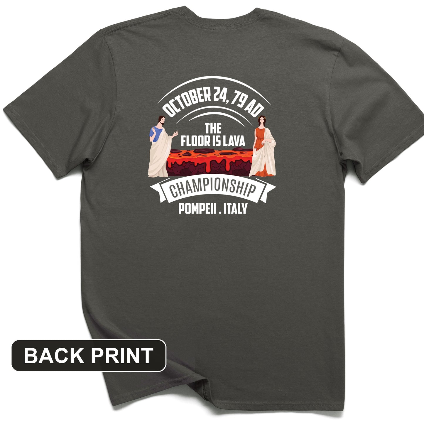 Floor is Lava Back Print T-Shirt
