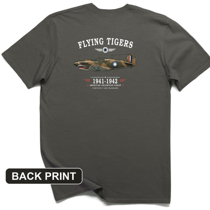 Flying Tigers Back Print T-Shirt