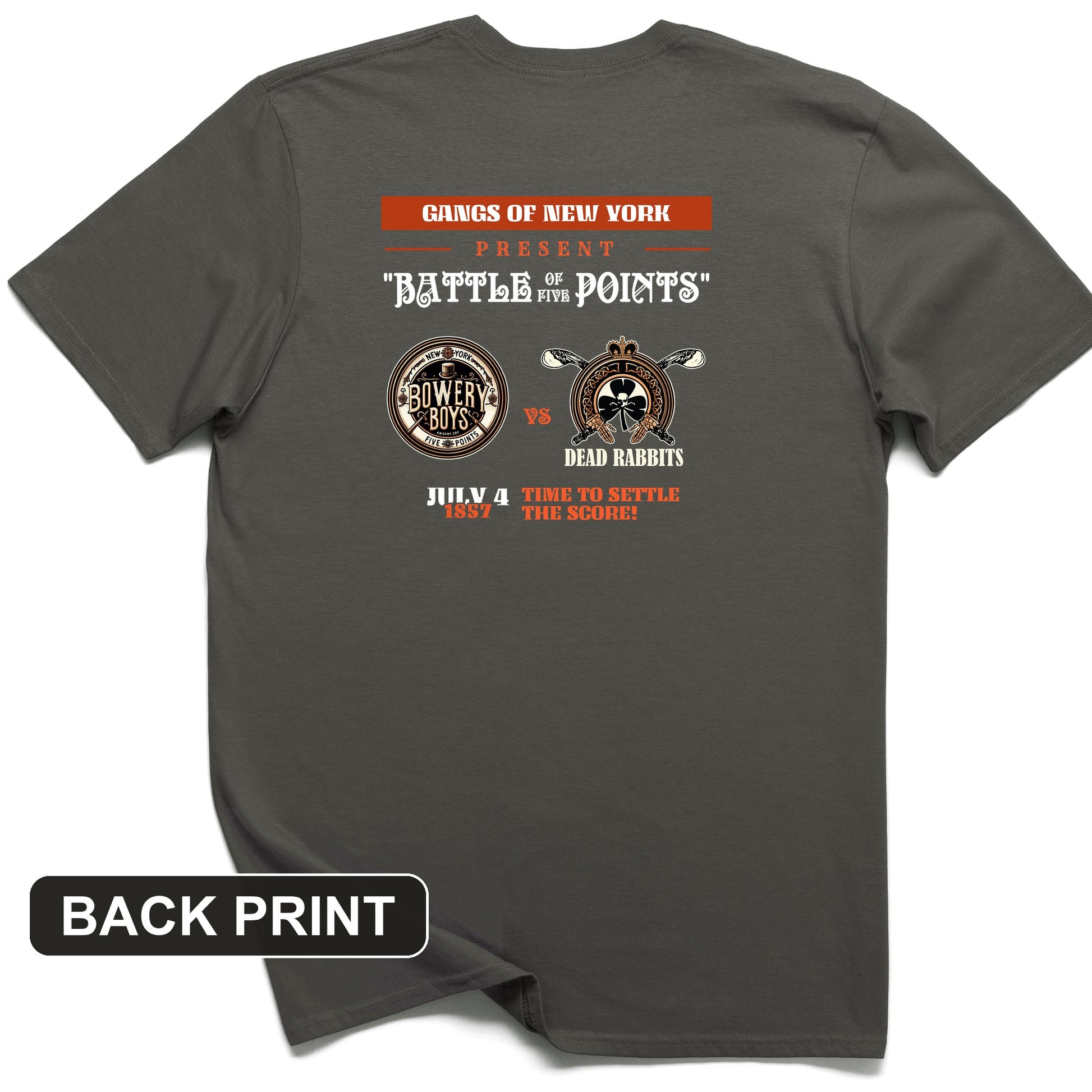 Gangs of New York Back Print T-Shirt