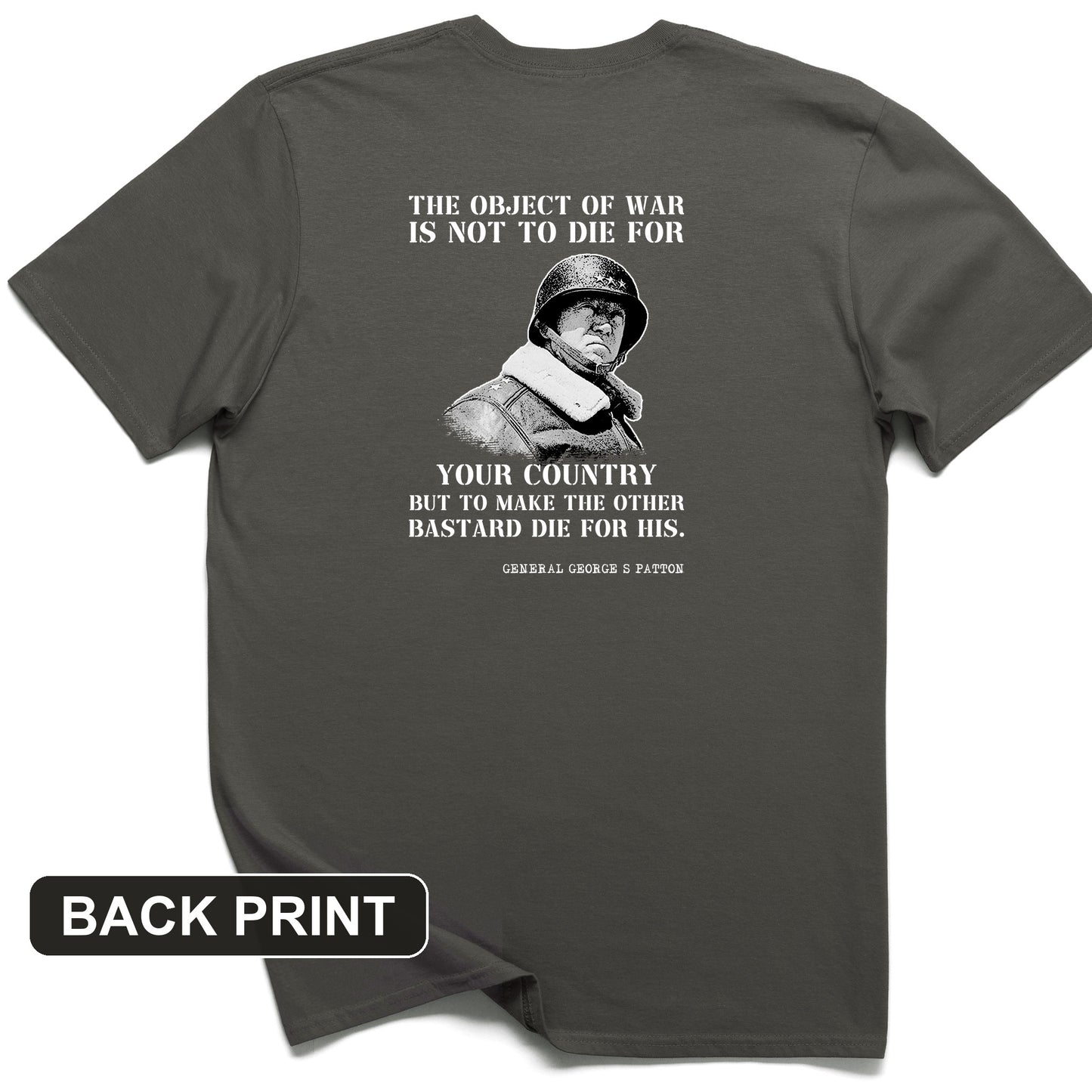 General Patton Back Print T-Shirt