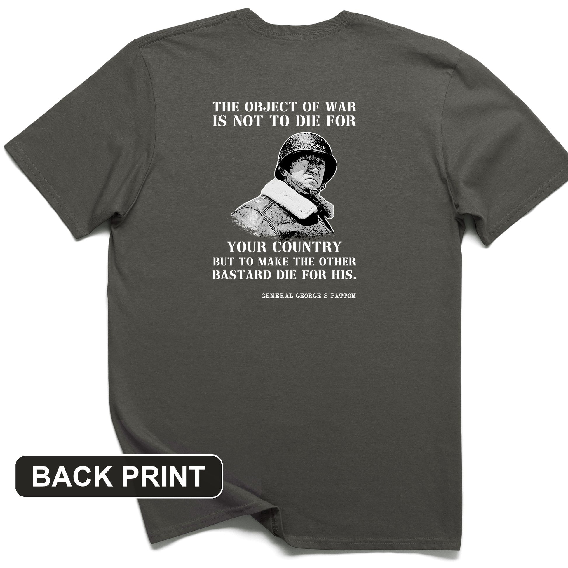 General Patton Back Print T-Shirt