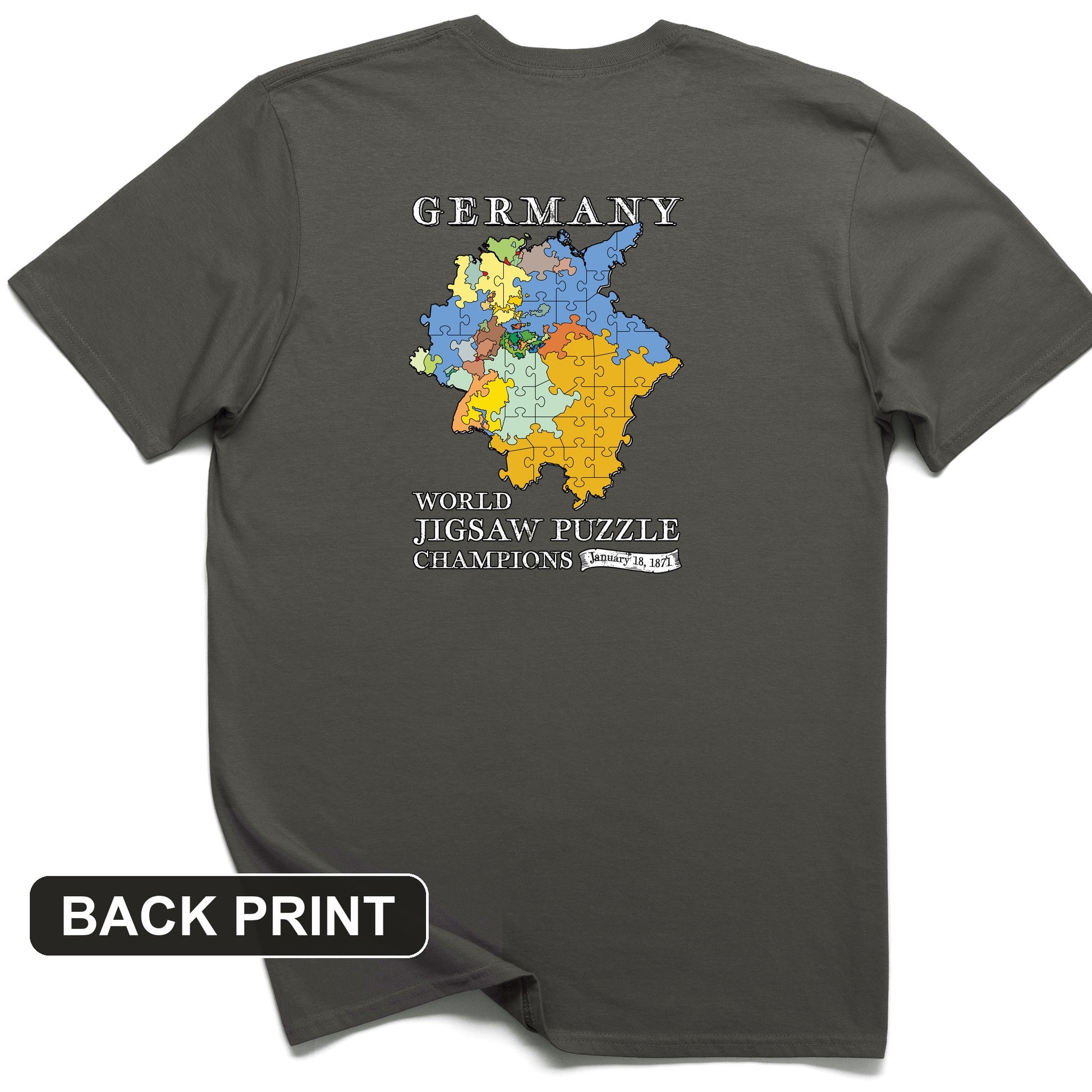 Germany Jigsaw Champion Back Print T-Shirt