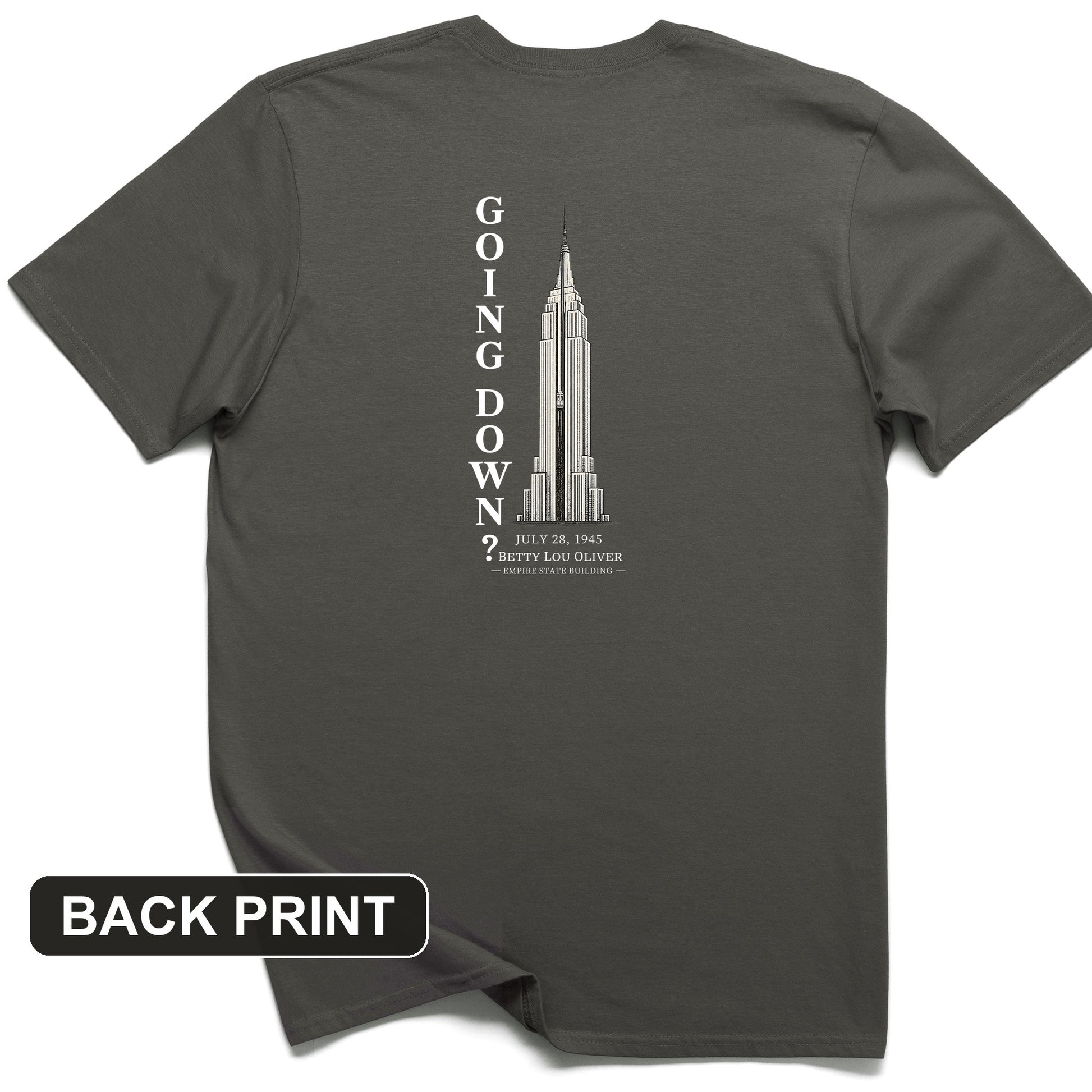 Going Down Back Print T-Shirt