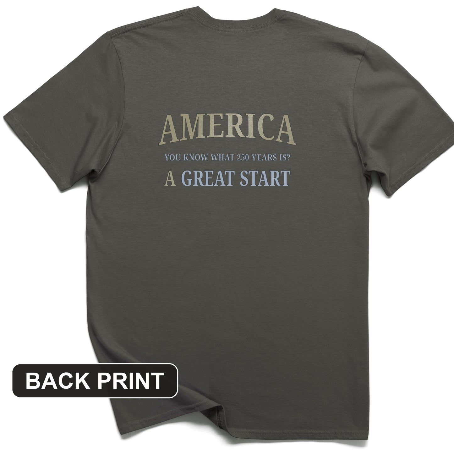 Great Start Back Print T-Shirt