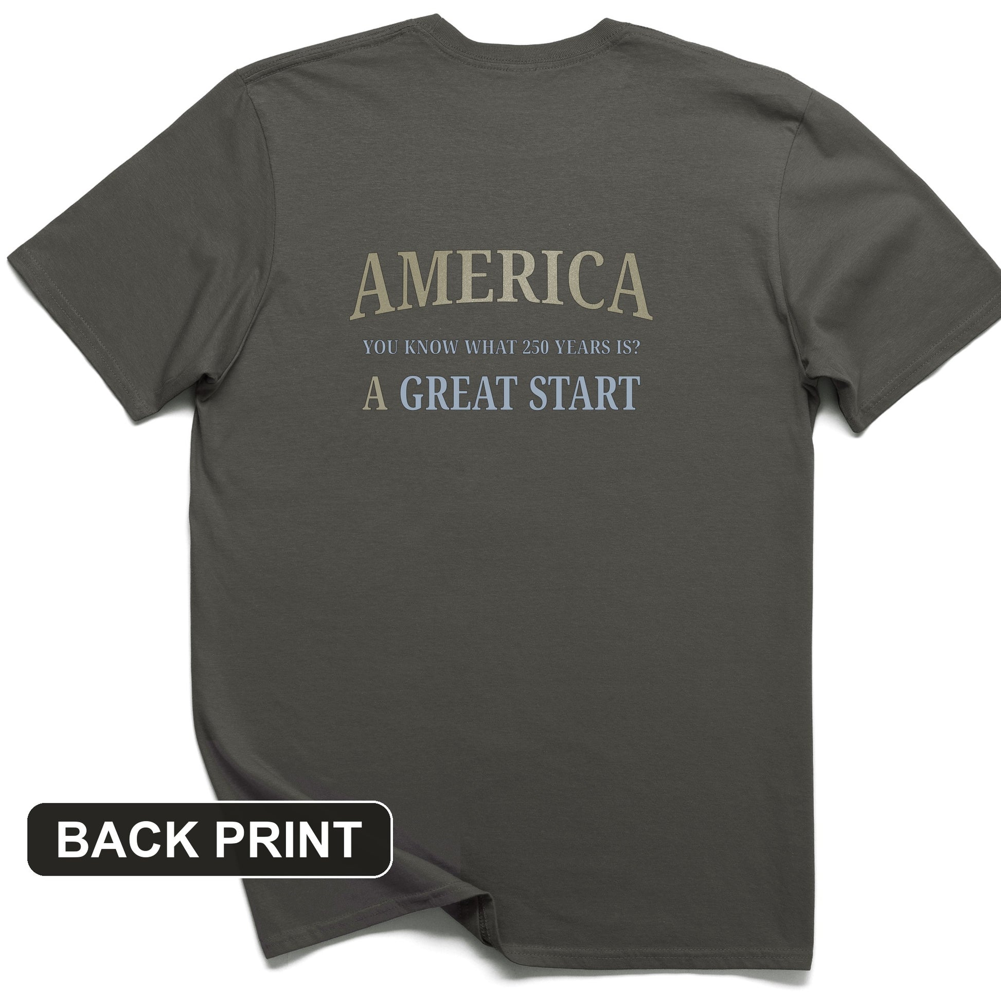Great Start Back Print T-Shirt