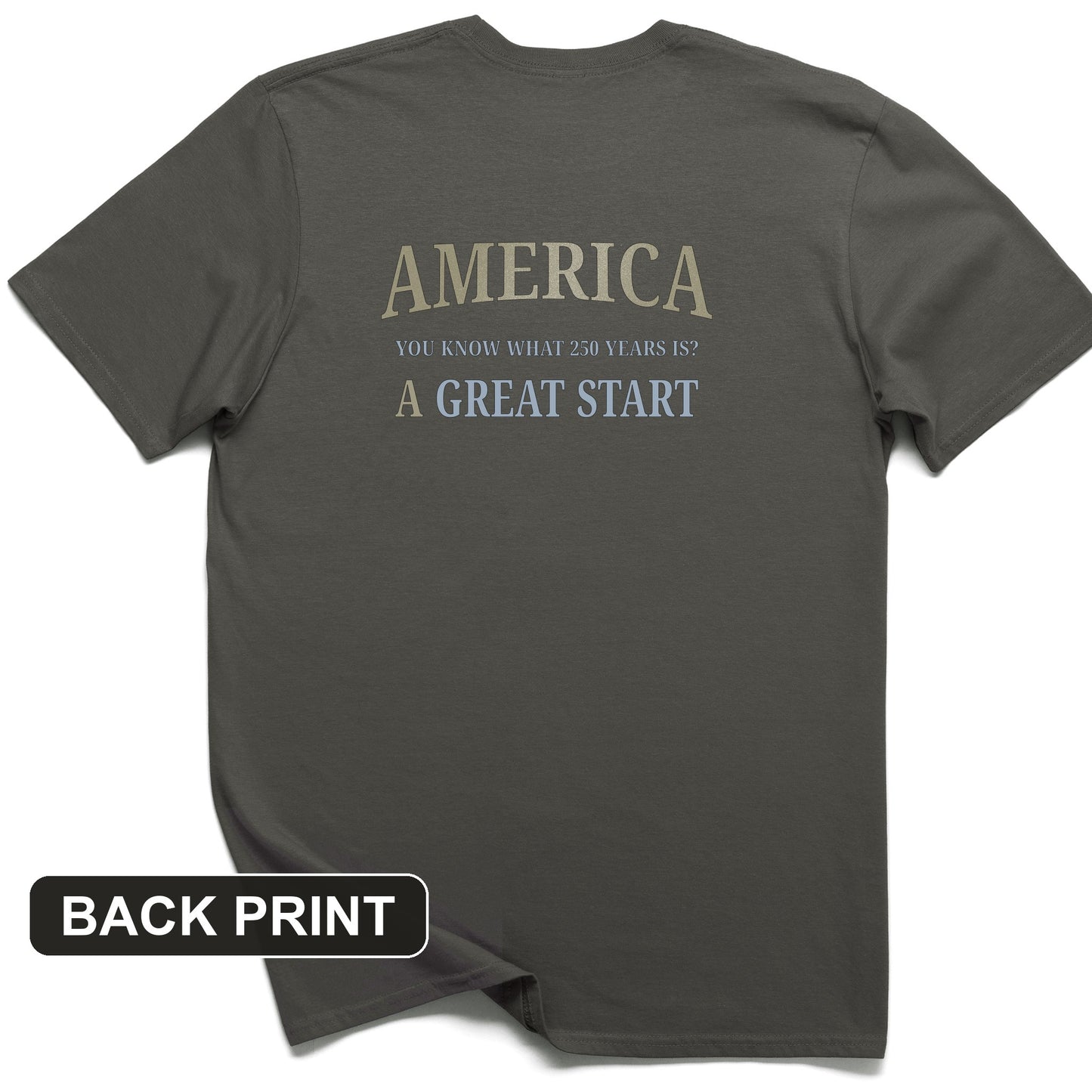 Great Start Back Print T-Shirt